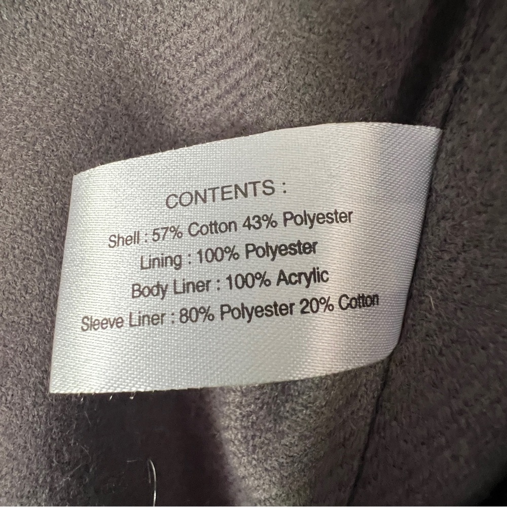 NWT Gallery Woman hooded gray trench coat - Picture 14 of 15